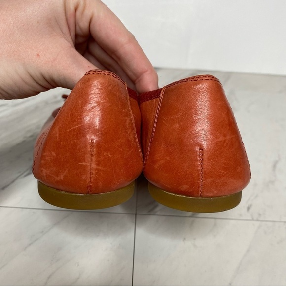 Born Brin Red Leather Flat 8 1/2 M - Picture 4 of 14